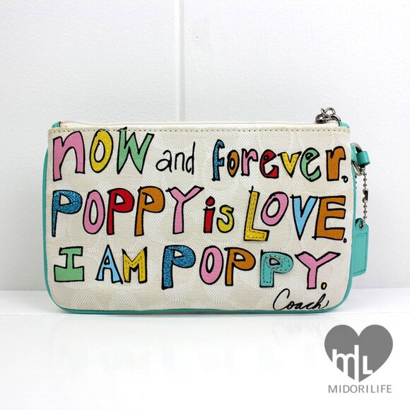COACH Poppy Is A Girl XL Wristlet - Picture 3 of 14